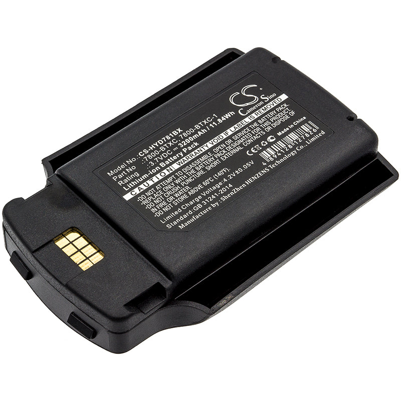 3.7V 3200mAh/11.84Wh Li-ion Barcode/Scanner Battery for Honeywell