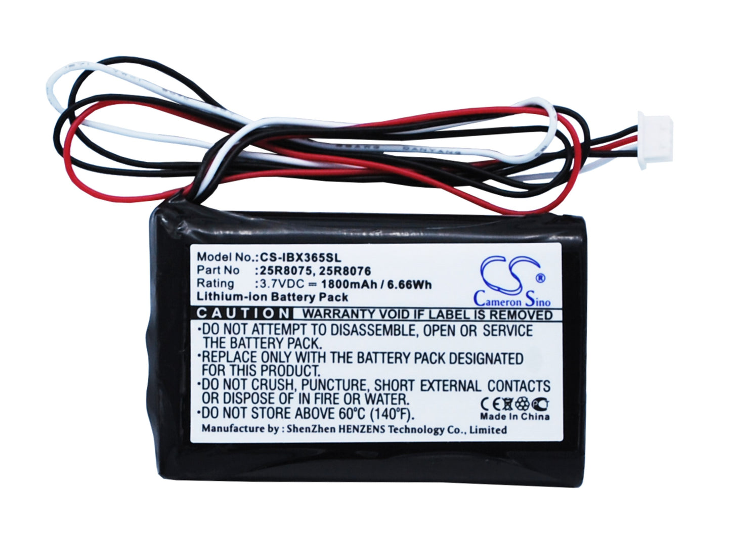 3.7V 1800mAh/6.66Wh Li-ion RAID Controller Battery for IBM