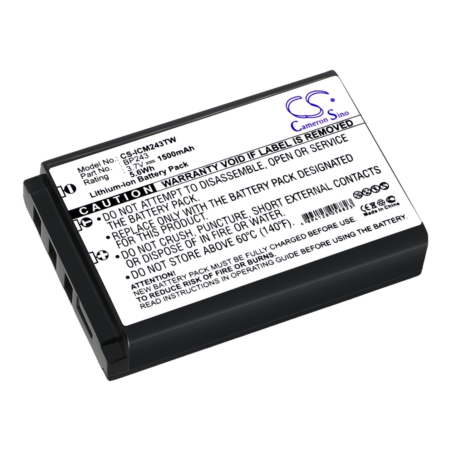 CS-ICM243TW Replacement Battery – Compatible with IC-E7, IC-P7, IC-P7A