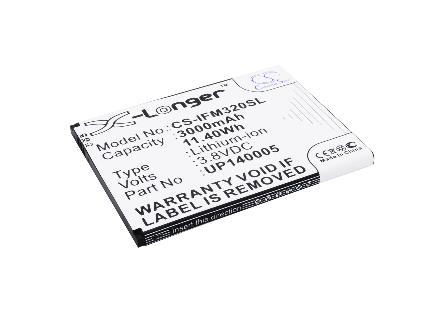 3.8V 3000mAh/11.40Wh Li-Polymer Mobile/SmartPhone Battery for Infocus
