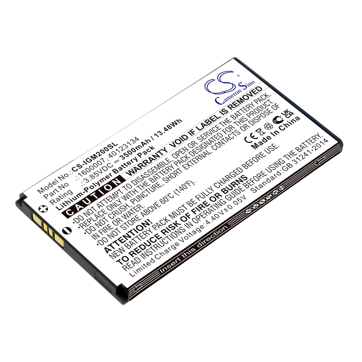 CS-IGM200SL Replacement Battery – Compatible with 5G Mifi M2000, 5G Mifi M2100, M2000, M2100, M3000, M3000B, M3100, M3200, MiFi X Pro 5G