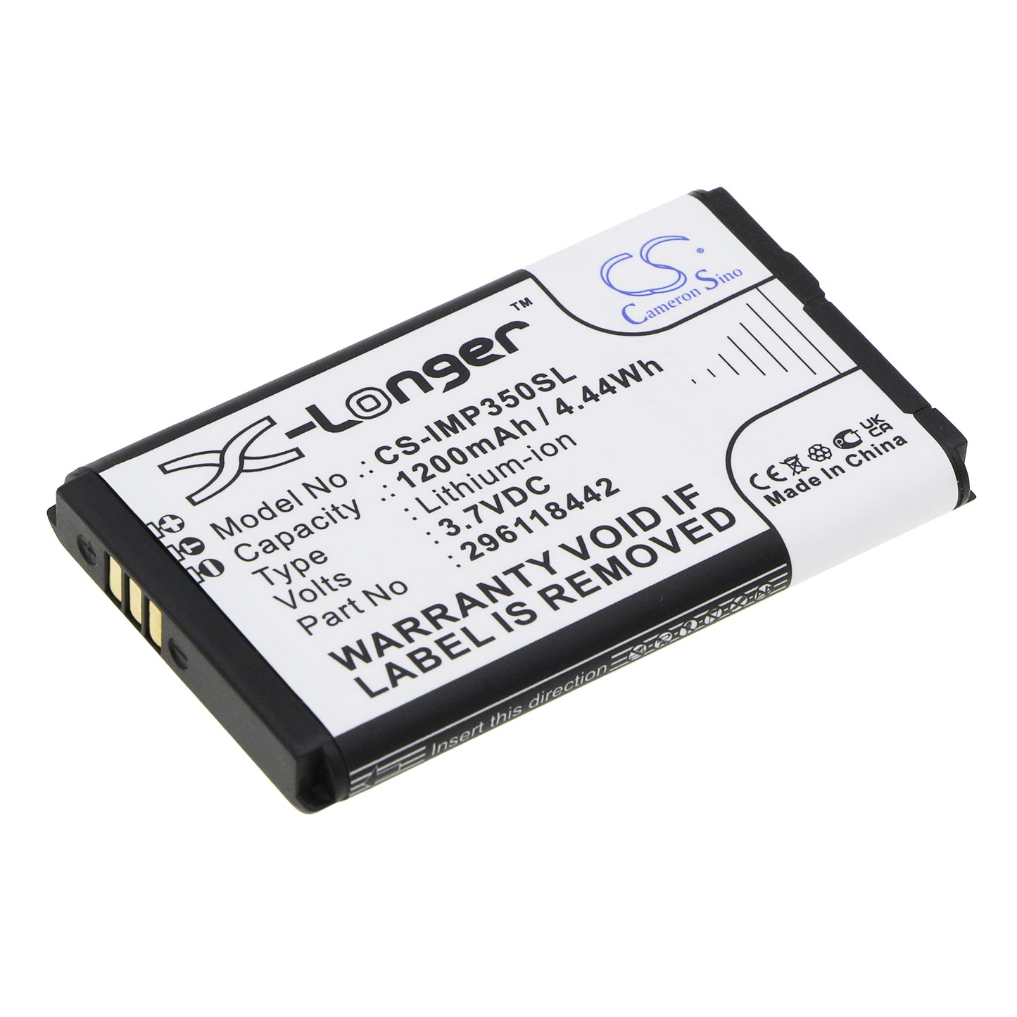 CS-IMP350SL Replacement Battery – Compatible with iMP350, iMP350-01P1575A, IMP350-USBLU01A, IMP350-USBLU03A, IMP350-USSCN01A, iSMP, iSMP Companion