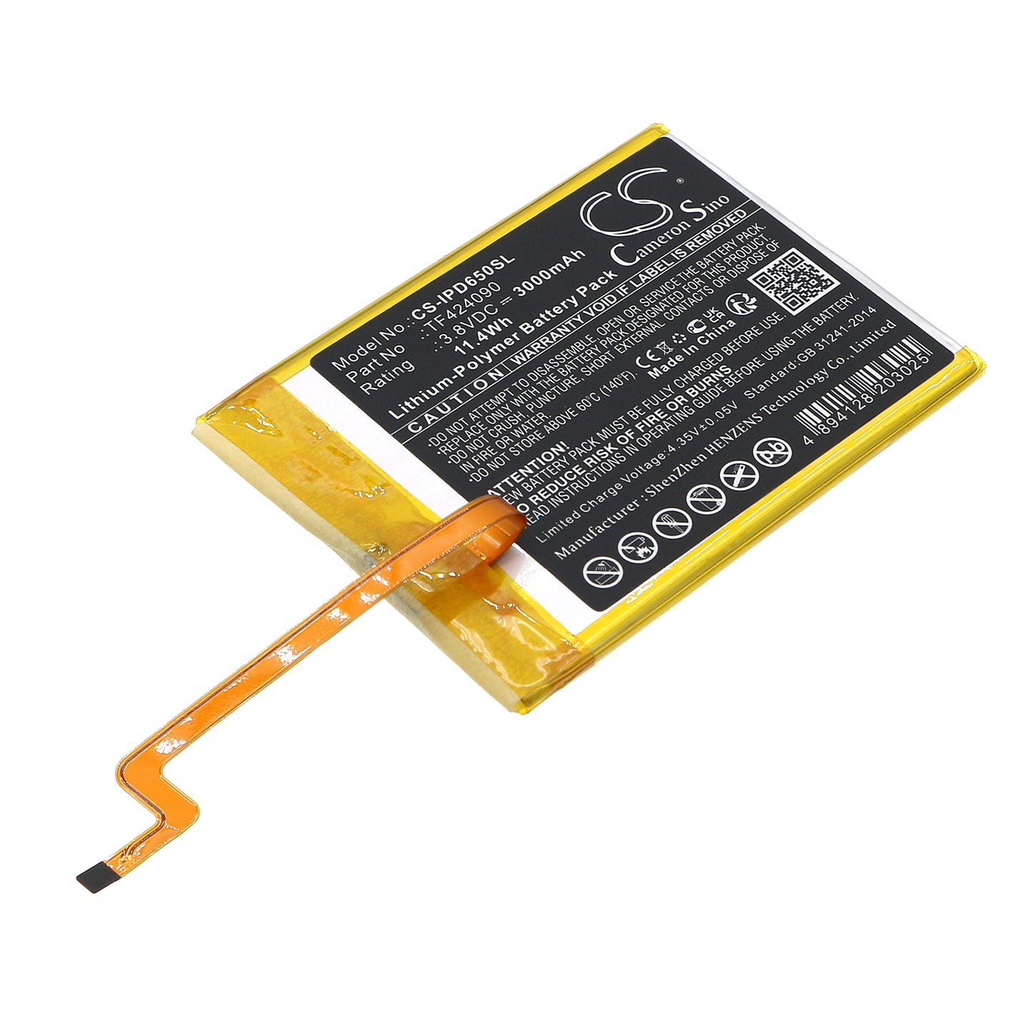 CS-IPD650SL Replacement Battery – Compatible with iPod Video 5th 5.5 Gen 60GB, iPod Video 5th 5.5 Gen 80GB iF