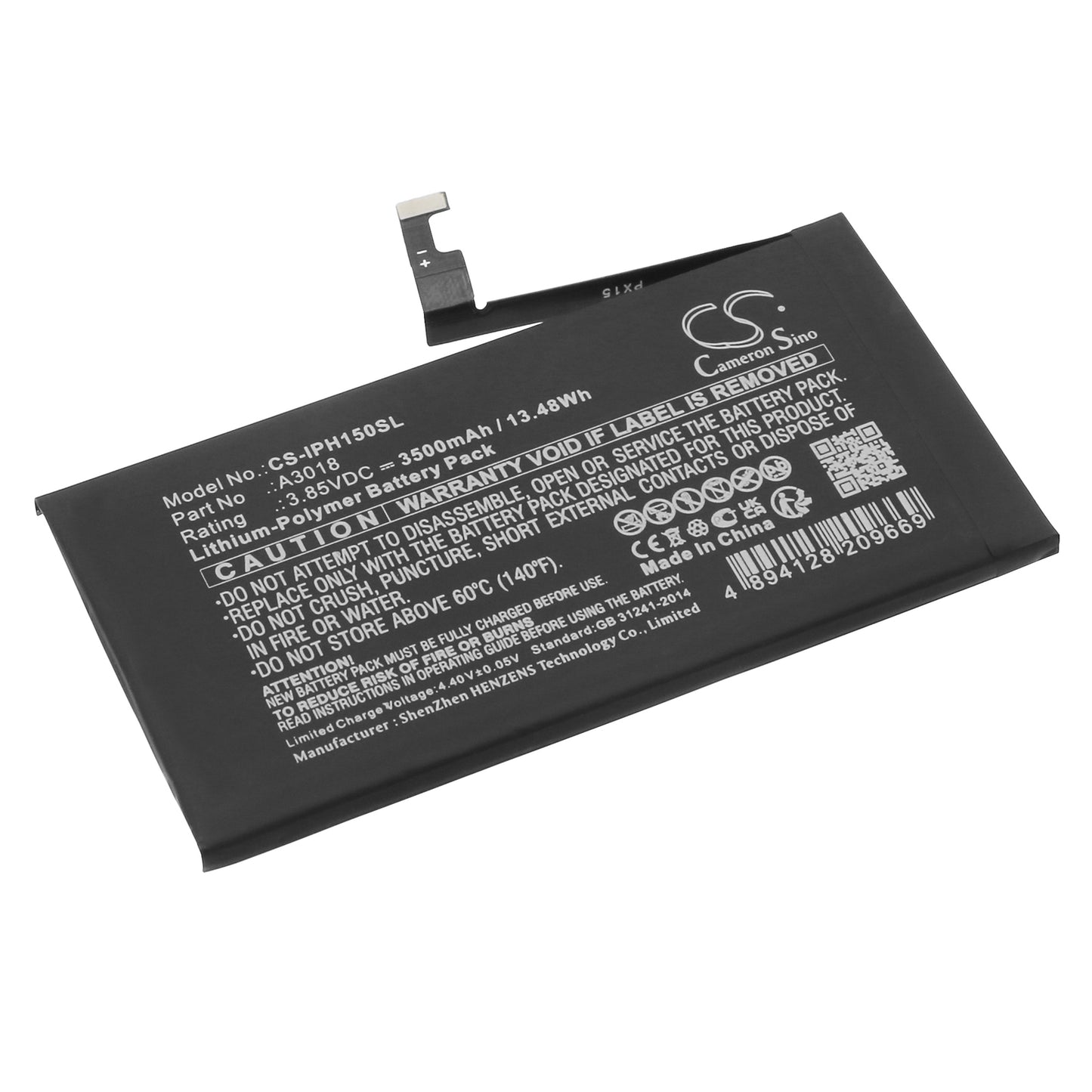 CS-IPH150SL Replacement Battery – Compatible with iPhone 15