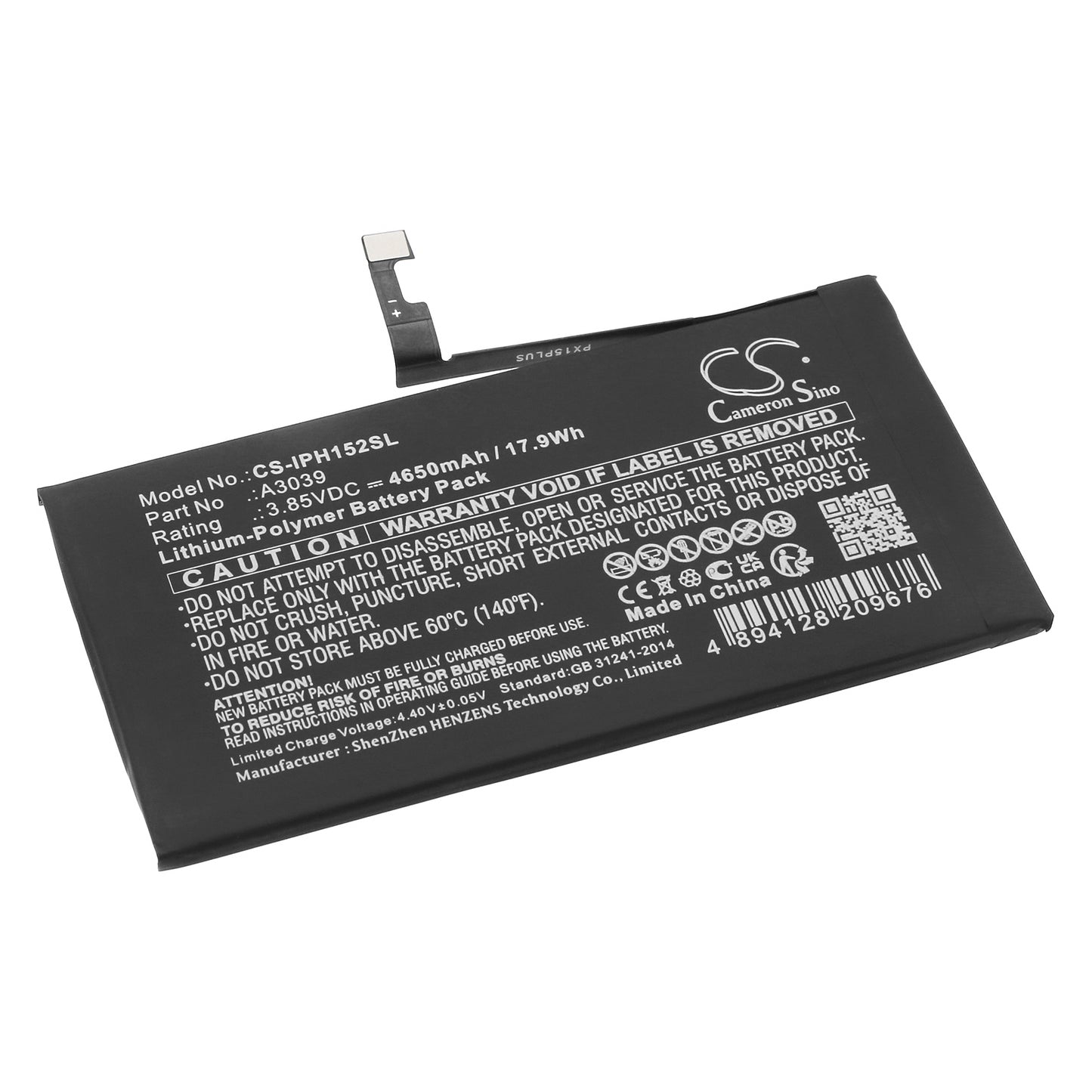 CS-IPH152SL Replacement Battery – Compatible with iPhone 15 Plus