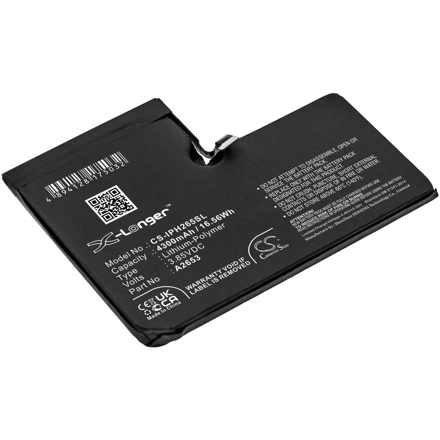 CS-IPH265SL Replacement Battery – Compatible with A2645, iPhone 13 Pro Max, iPhone 13 Pro Max 5G