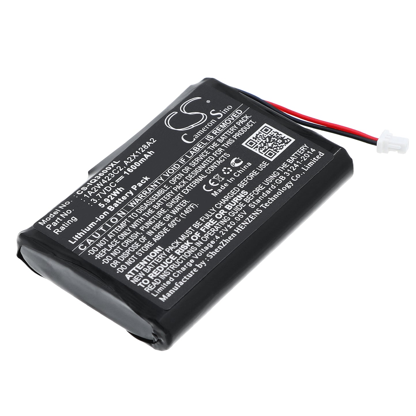 3.7V 1600mAh Li-ion GPS/Navigator Battery for BTI