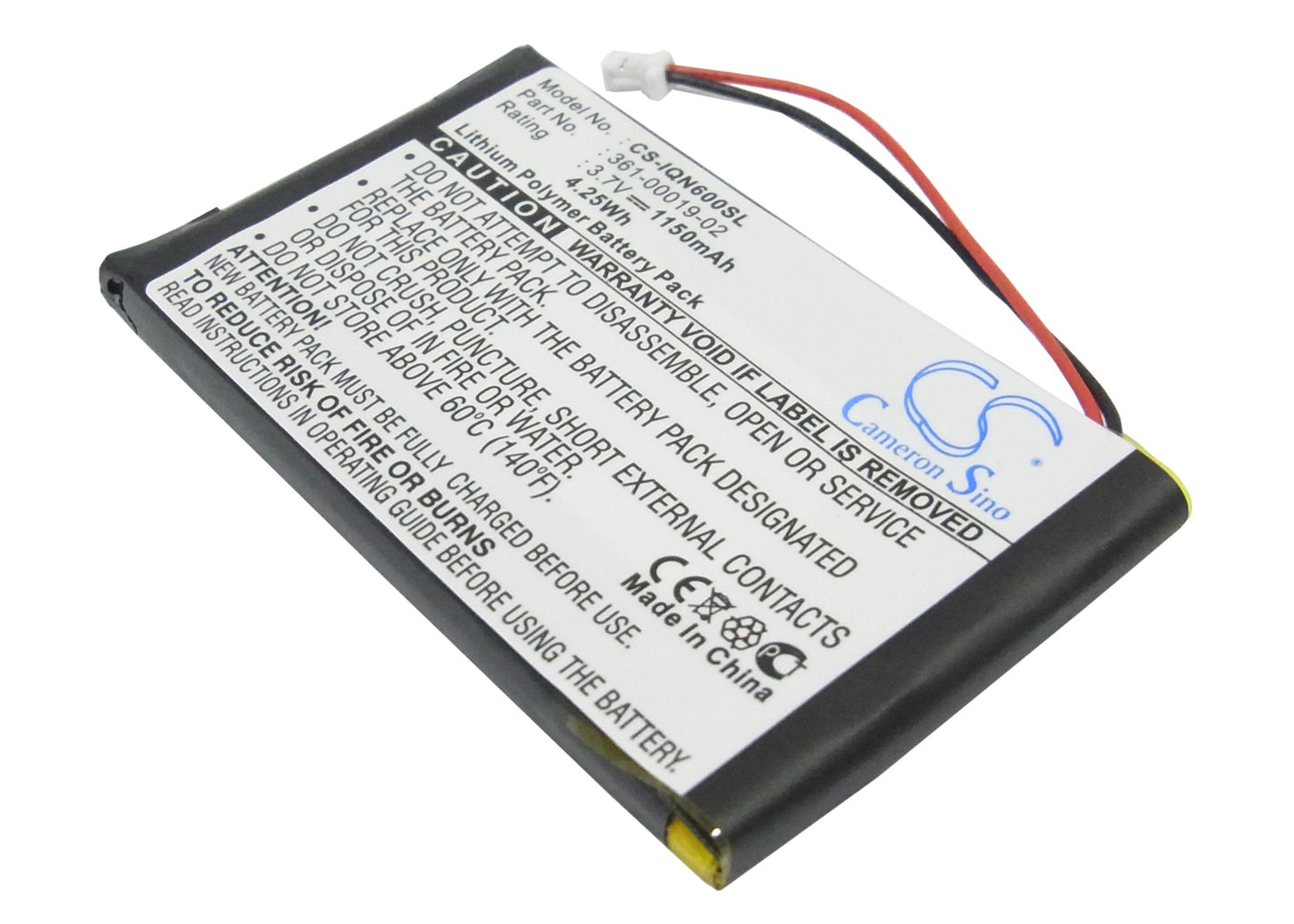 3.7V 1150mAh/4.26Wh Li-Polymer GPS/Navigator Battery for Garmin