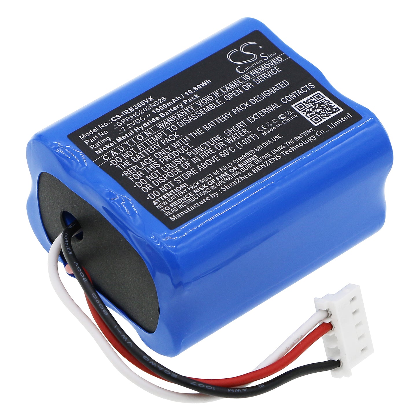 7.2V 1500mAh/10.80Wh Ni-MH Vacuum Battery for iRobot