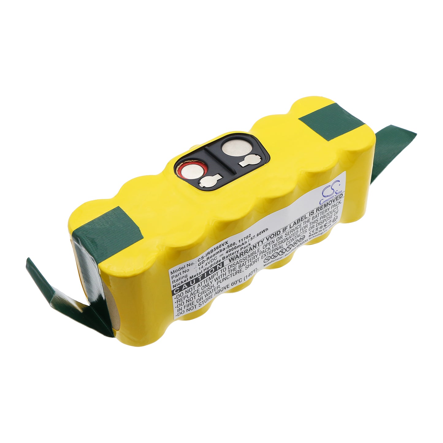 14.4V 4000mAh/57.60Wh Ni-MH Vacuum Battery for iRobot