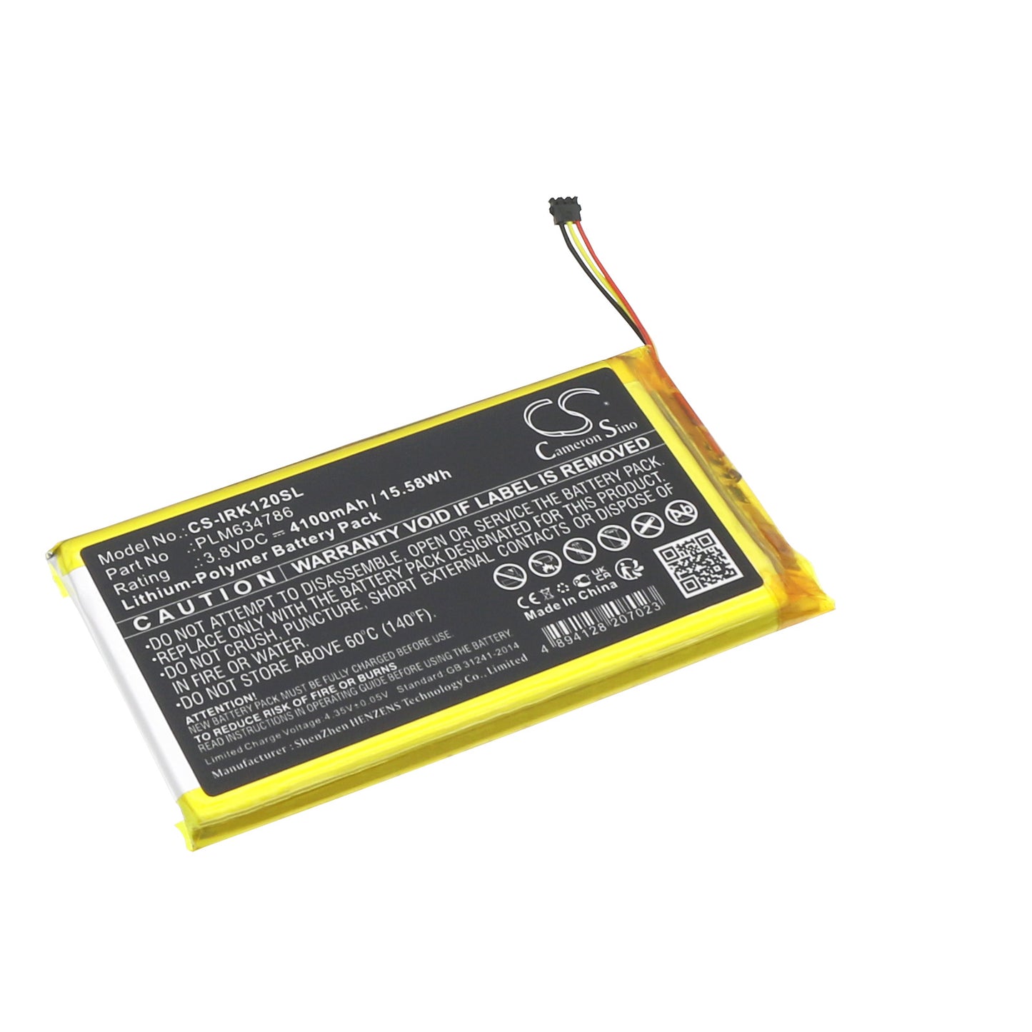 CS-IRK120SL Replacement Battery – Compatible with AK120 II
