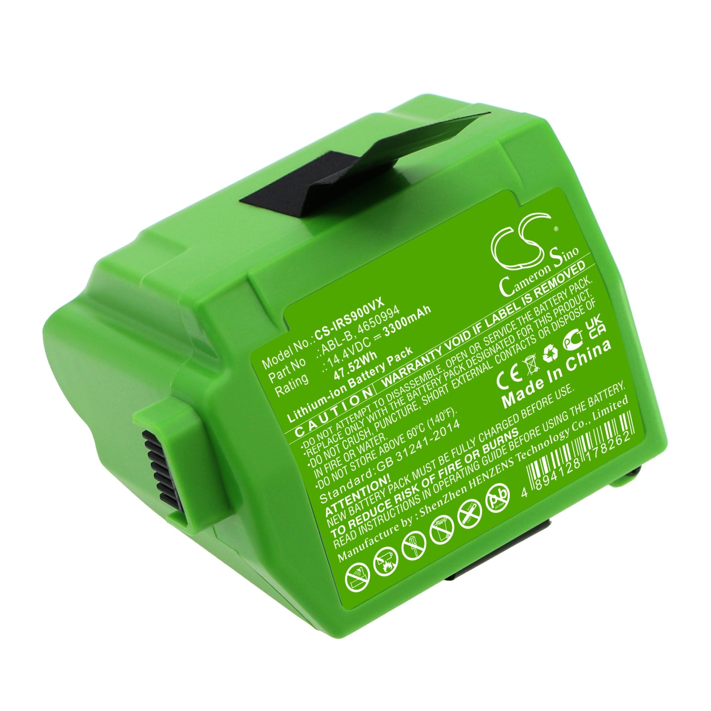 CS-IRS900VX Replacement Battery – Compatible with Roomba S9, Roomba S9+, S955020