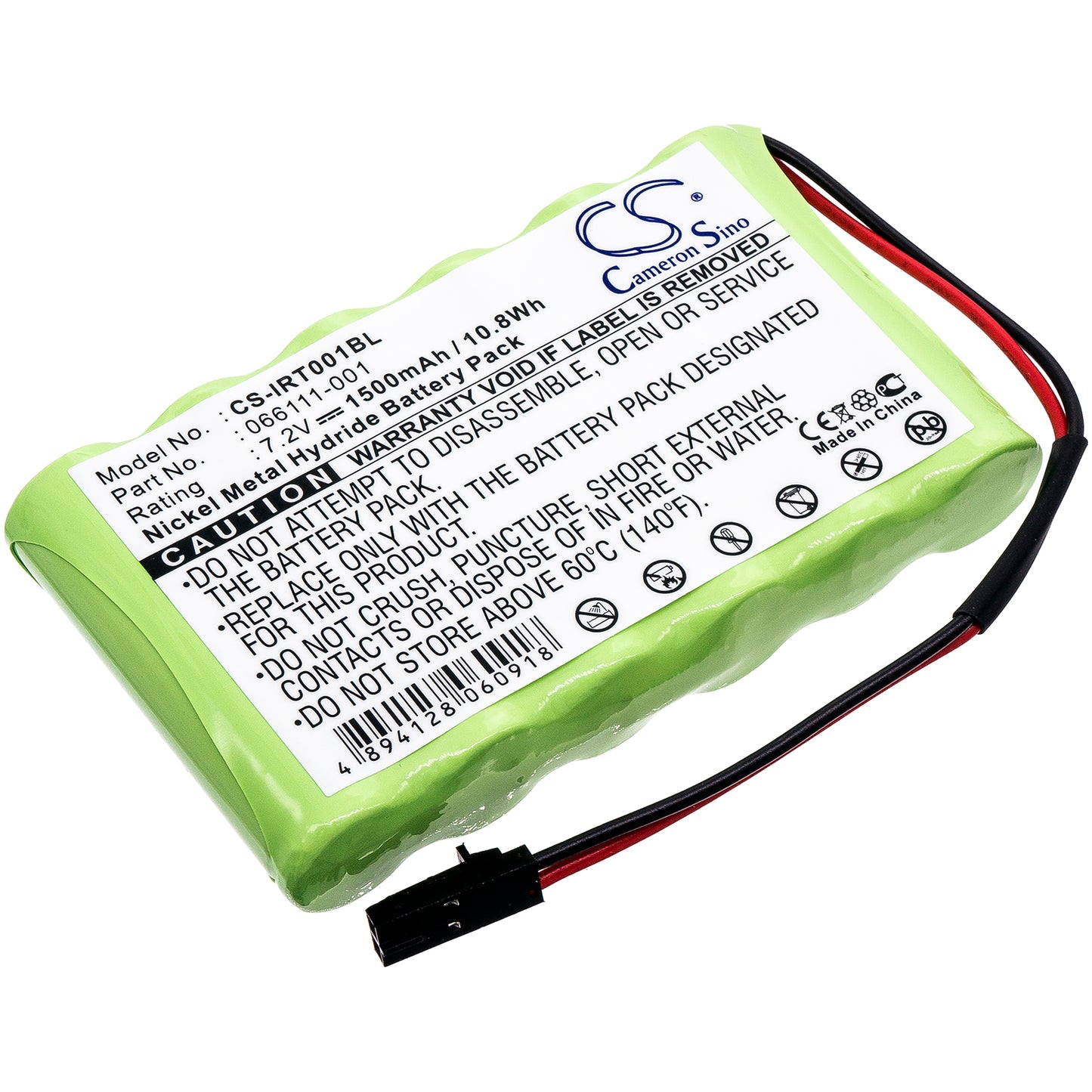 7.2V 1500mAh Ni-MH Barcode/Scanner Battery for Intermec