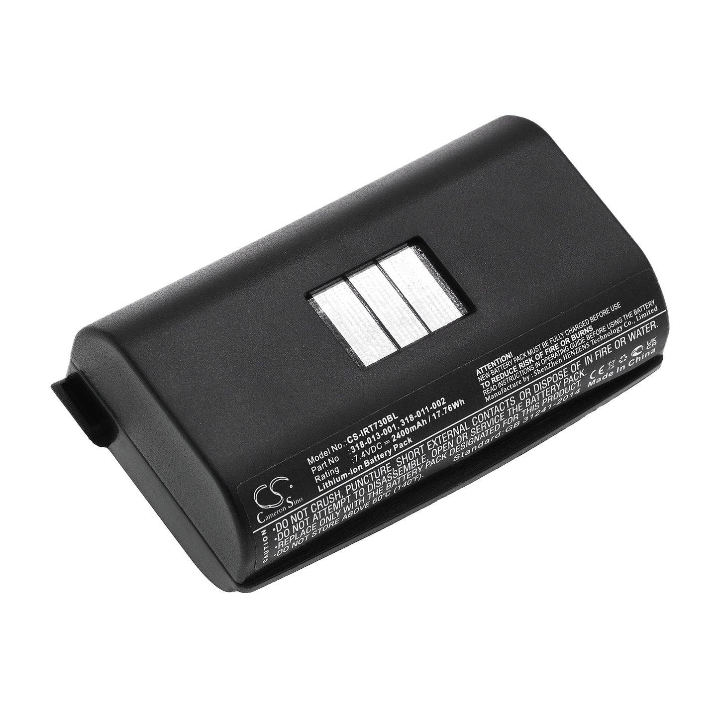 7.4V 2400mAh/17.76Wh Li-ion Barcode/Scanner Battery for Intermec