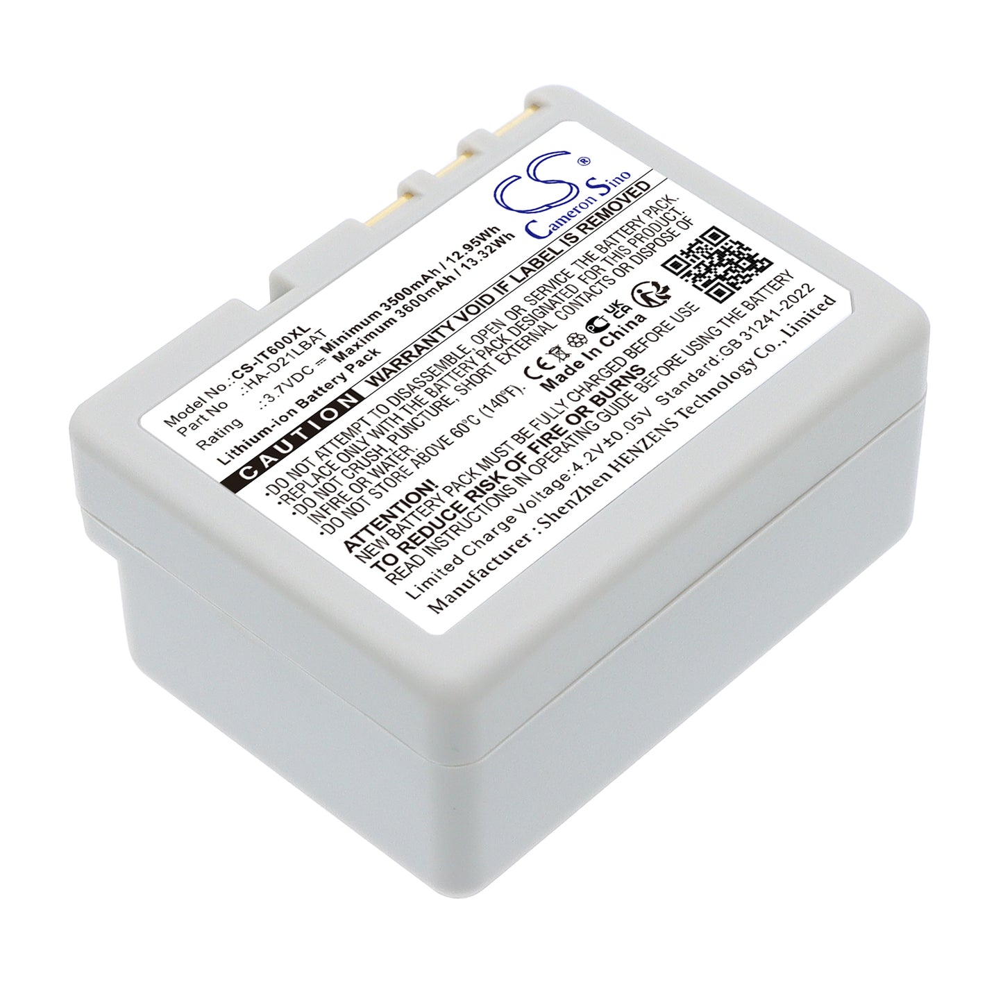 3.7V 3700mAh Li-ion Barcode/Scanner Battery for Casio