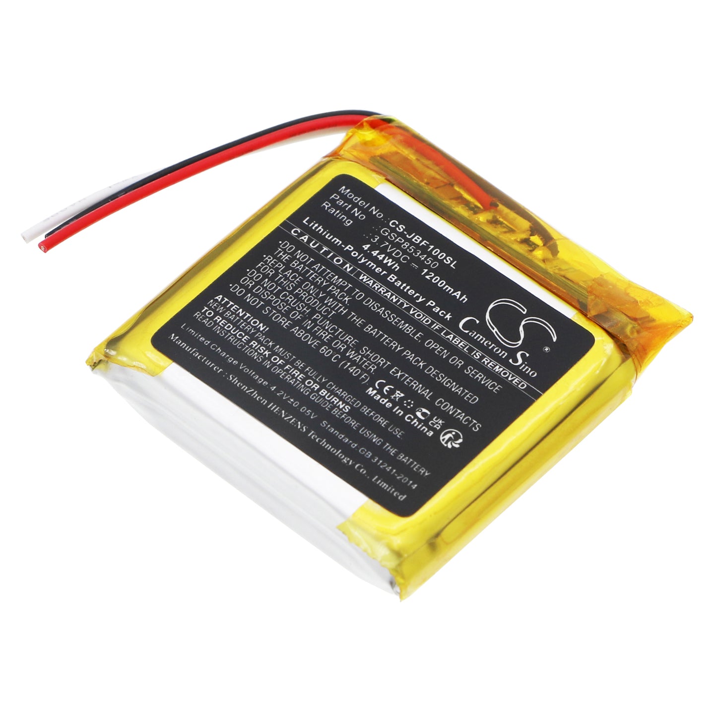 CS-JBF100SL Replacement Battery – Compatible with Free, Free Truly, Free X Truly Wireless Headphon