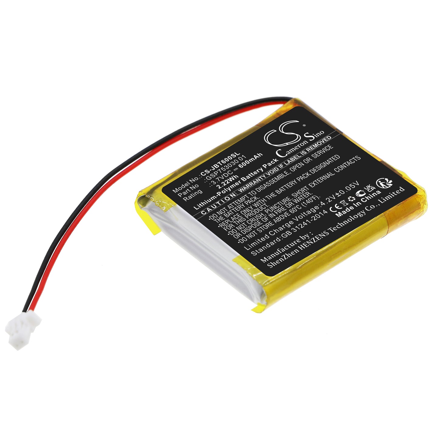 CS-JBT600SL Replacement Battery – Compatible with T600 BT, Tune 600BTNC