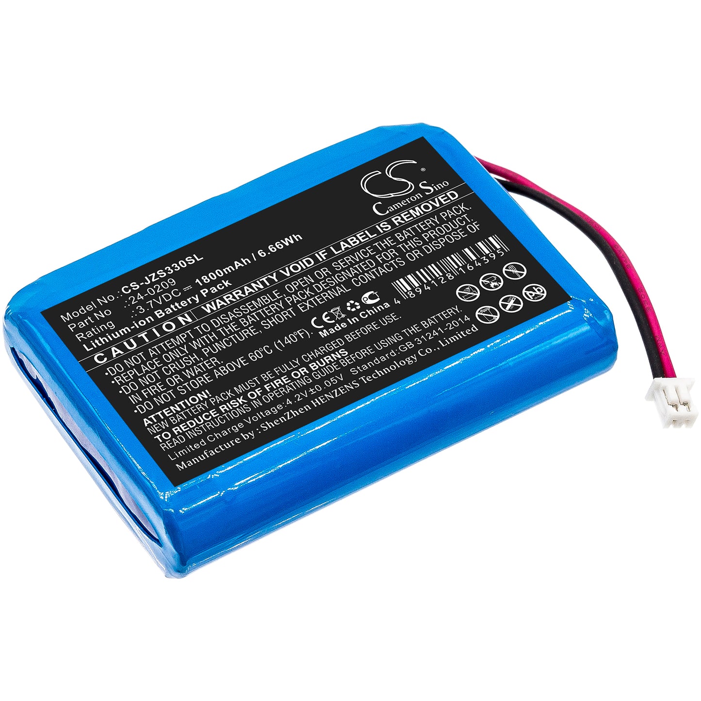 CS-JZS330SL Replacement Battery – Compatible with Zodiac E33 EOS Wireless Remote