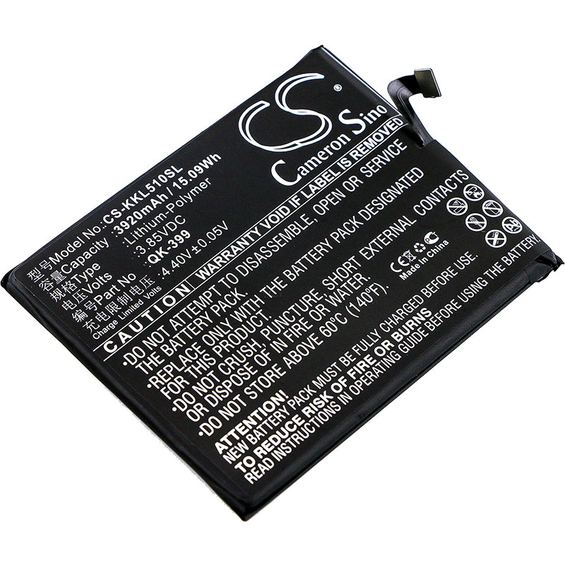 3.85V 3920mAh/15.09Wh Li-Polymer Mobile/SmartPhone Battery for QiKU