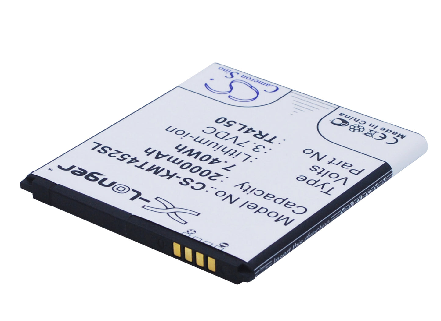3.7V 2000mAh/7.40Wh Li-ion Mobile/SmartPhone Battery for KAZAM