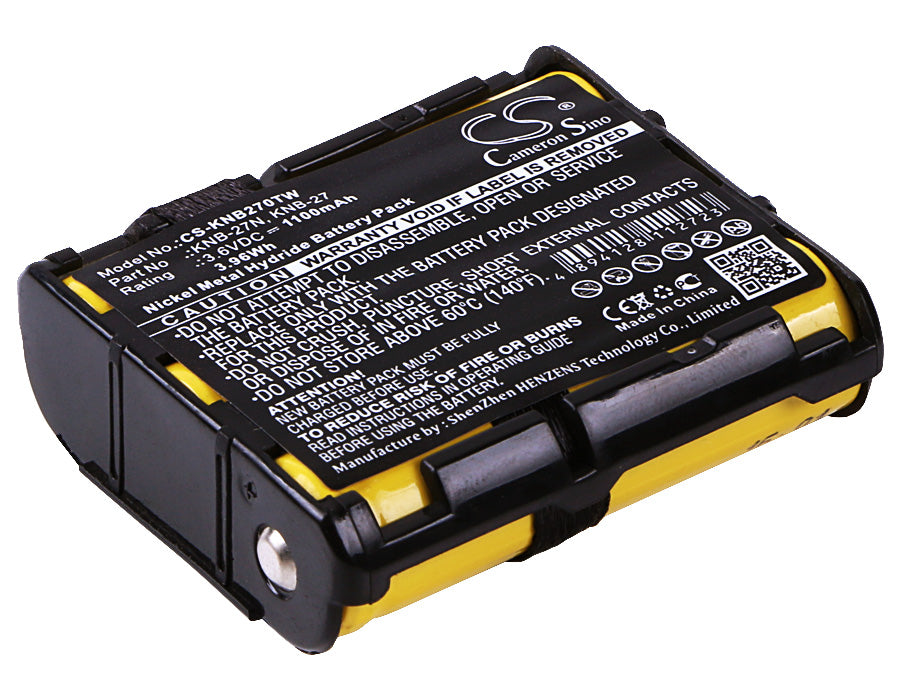 3.6V 1100mAh/3.96Wh Ni-MH Two-Way Radio Battery for KENWOOD