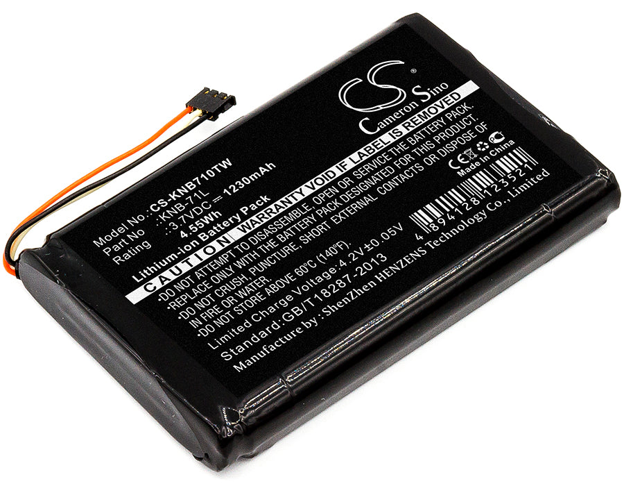 3.7V 1230mAh/4.55Wh Li-ion Two-Way Radio Battery for KENWOOD