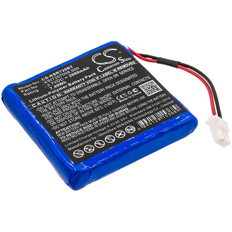 CS-KSR720BT Replacement Battery – Compatible with Duo wireless repeater, Radius Indoor Siren