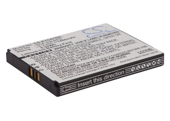 3.7V 1500mAh/5.55Wh Li-ion Mobile/SmartPhone Battery for Kyocera