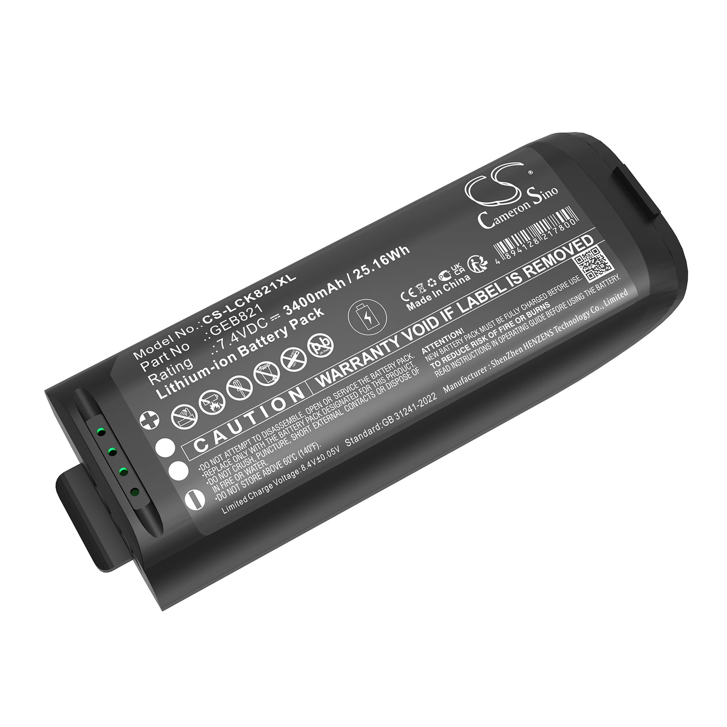 CS-LCK821XL Replacement Battery – Compatible with BLK2GO, BLK2GO Handheld Imaging Laser