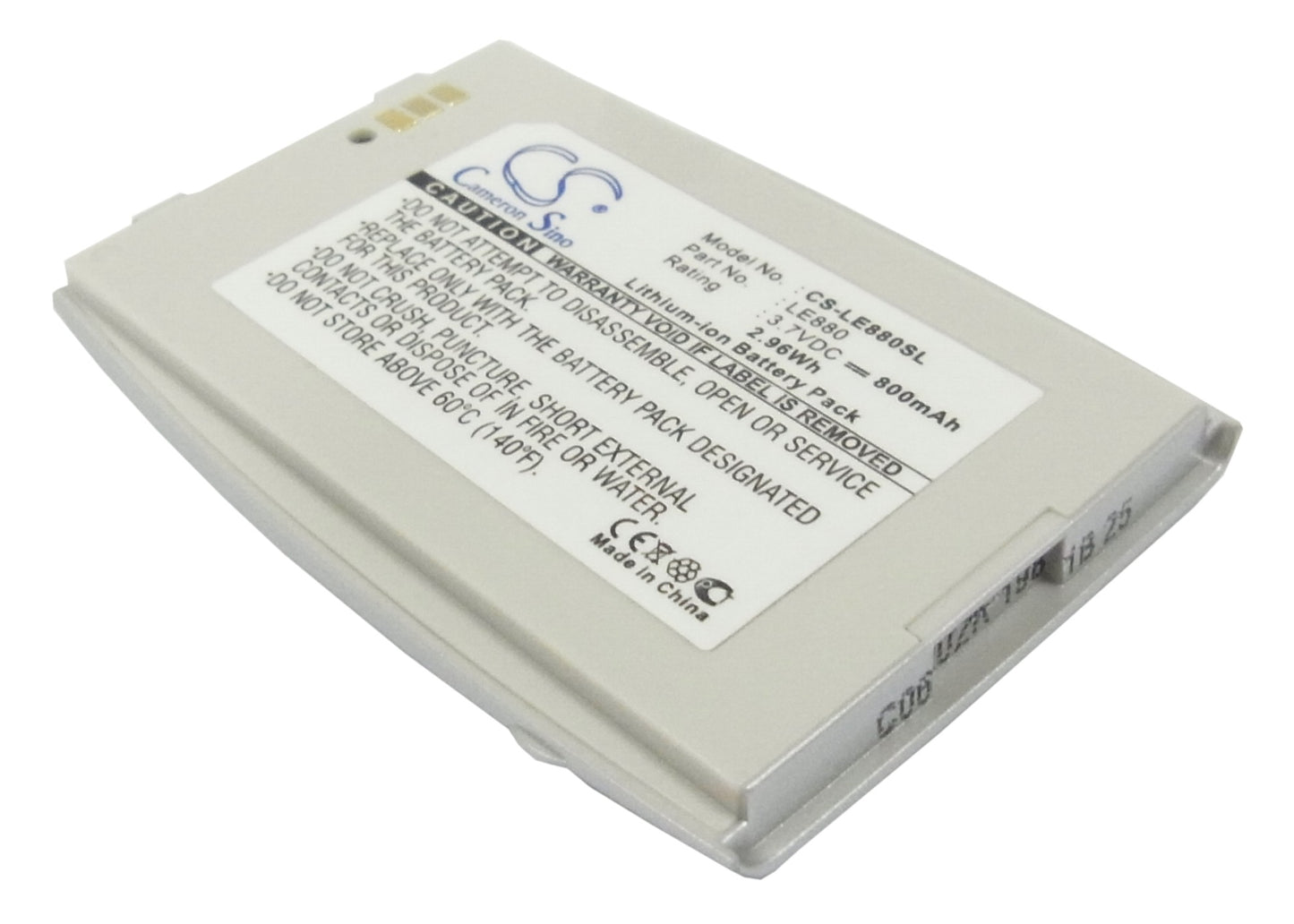 3.7V 800mAh Li-ion Mobile/SmartPhone Battery for LG