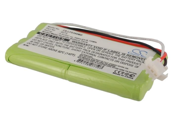 9.6V 700mAh/6.72Wh Ni-MH Medical Battery for Toitu