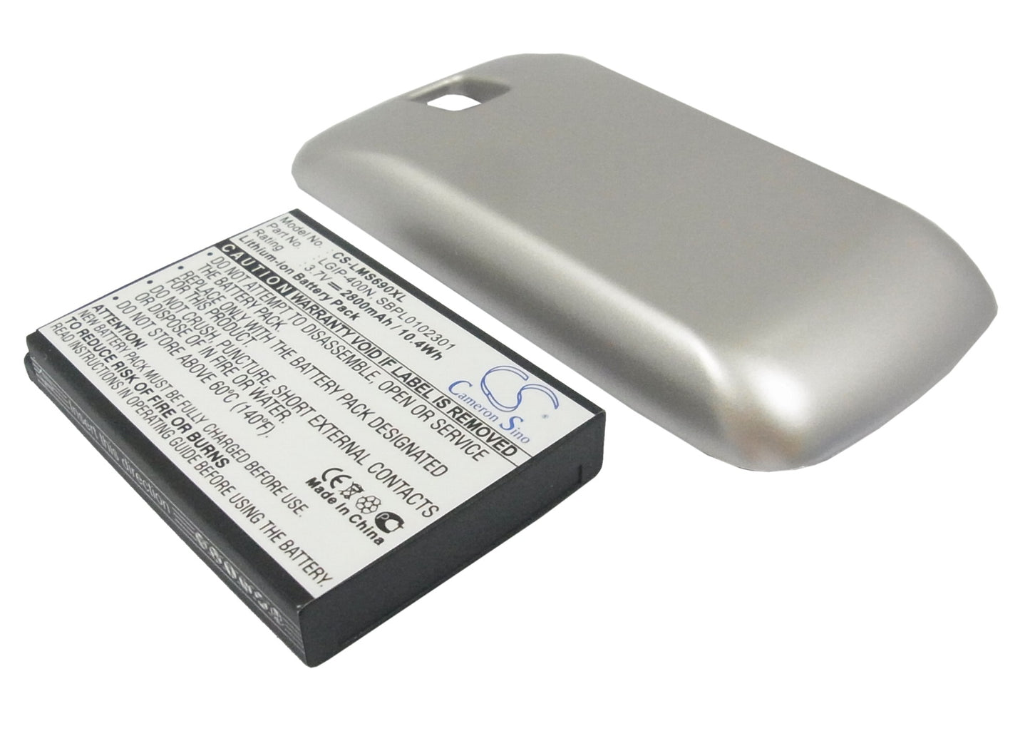 3.7V 2800mAh/10.36Wh Li-ion Mobile/SmartPhone Battery for LG