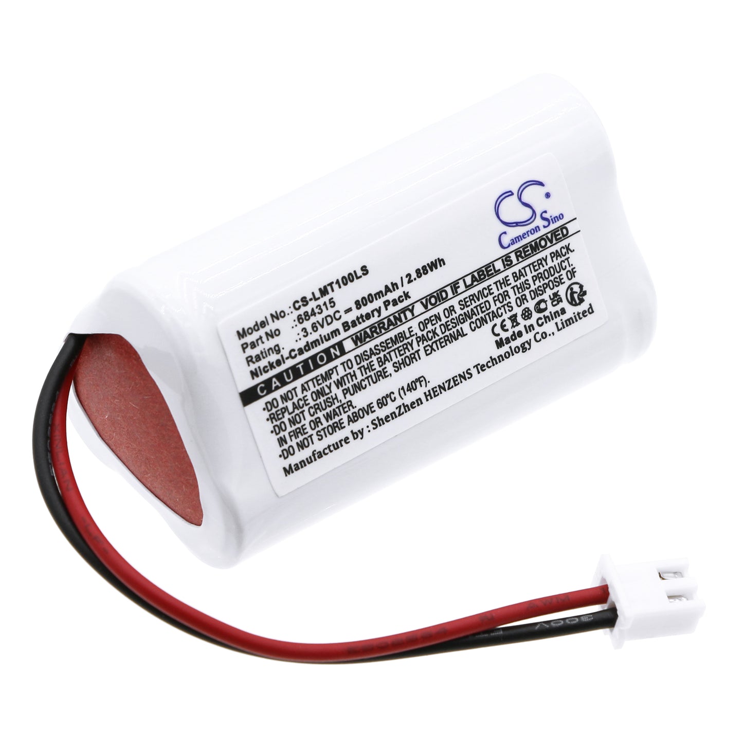 CS-LMT100LS Replacement Battery – Ni-CD 3.6 800mAh / 2.88Wh