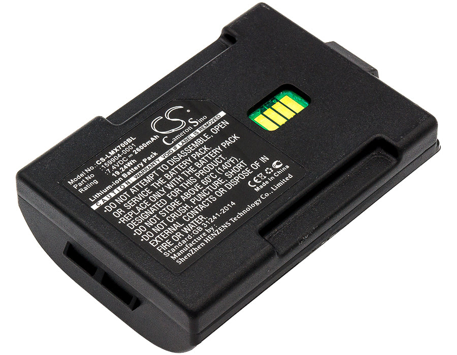 7.4V 2600mAh/19.24Wh Li-ion Barcode/Scanner Battery for LXE