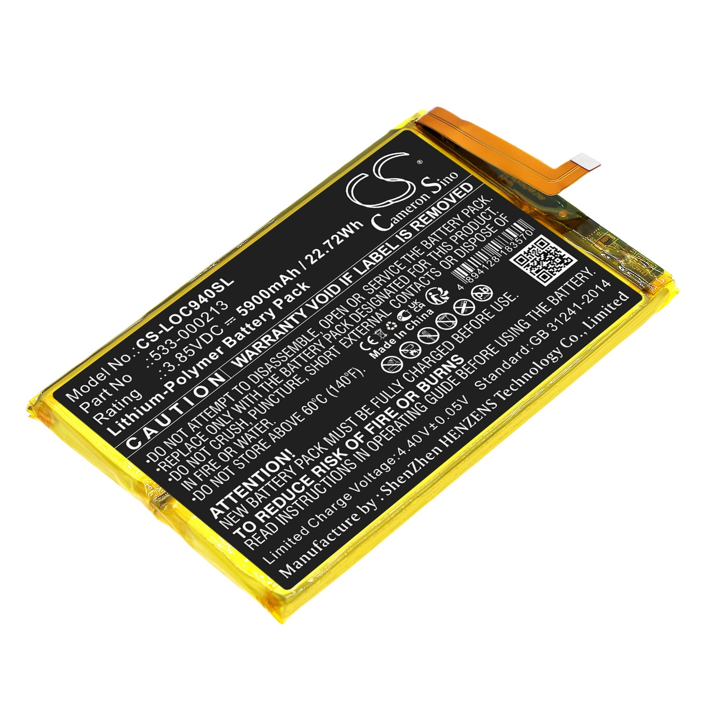 CS-LOC940SL Replacement Battery – Compatible with 940-000198, G Cloud, GR0006