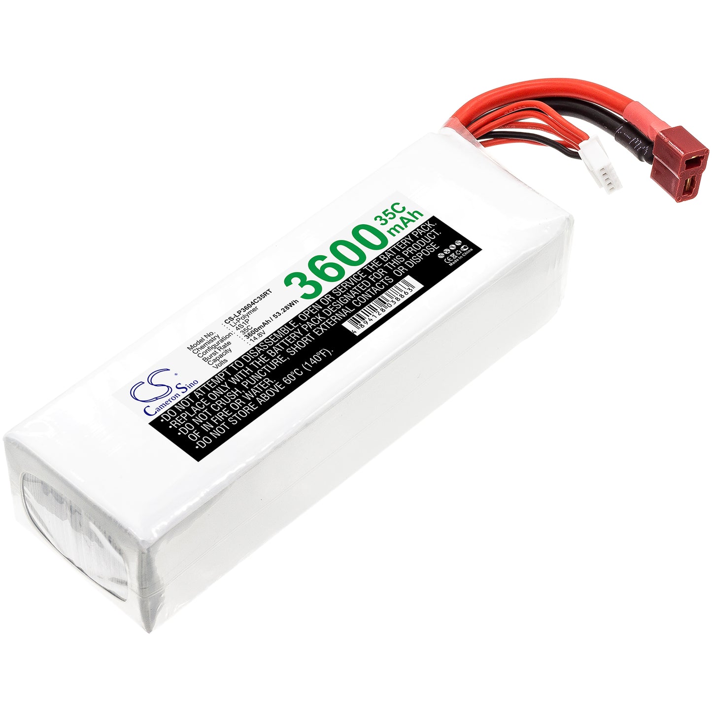 14.8V 3600mAh Li-Polymer RC Hobby Battery for RC