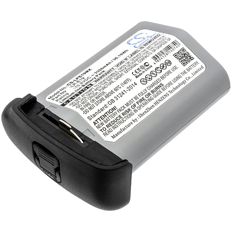10.8V 3350mAh/36.18Wh Li-ion Camera Battery for Canon