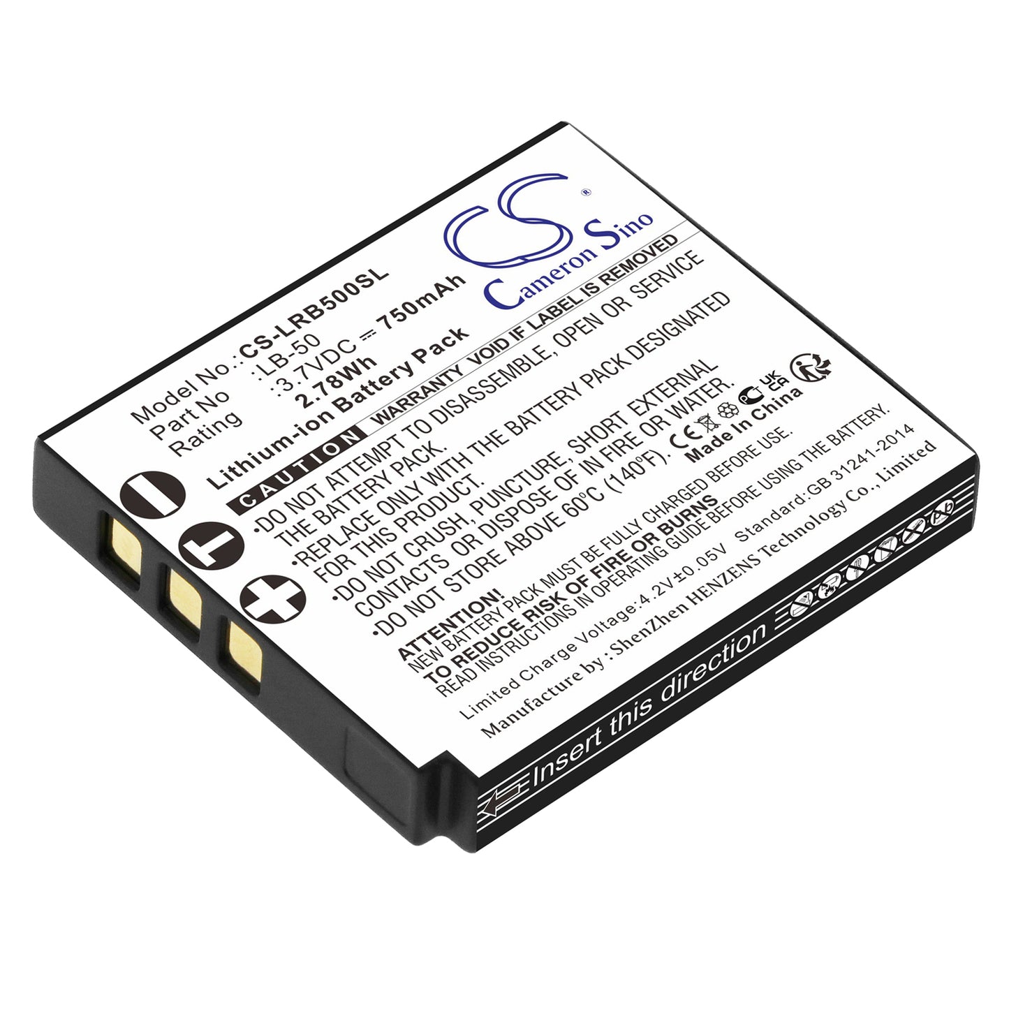 CS-LRB500SL Replacement Battery – Compatible with IFBR1B Receiver, SSM Bodypack Transmitter, SSM Micro Transmitter, SSM Transmitters