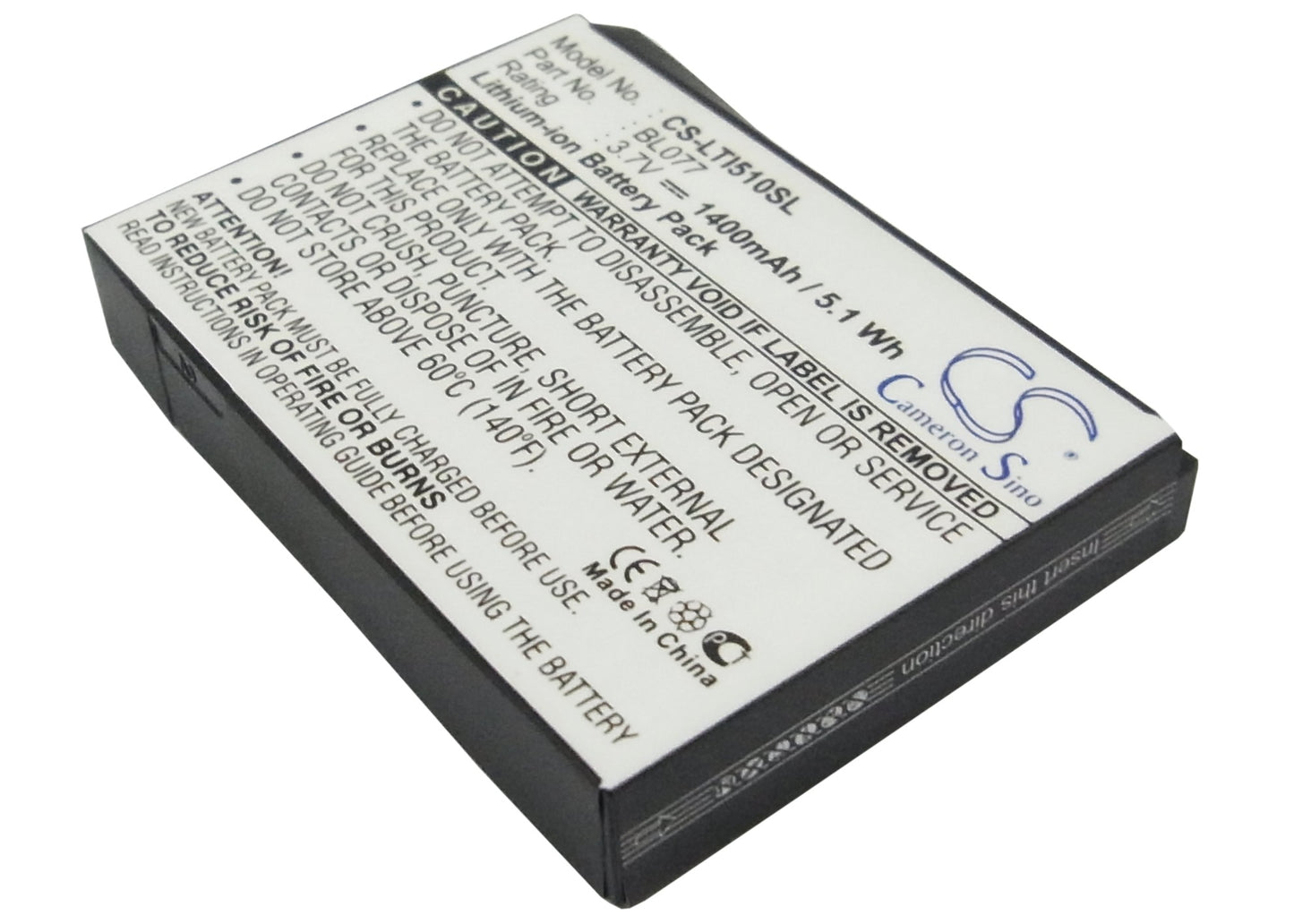 3.7V 1400mAh Li-ion Mobile/SmartPhone Battery for Lenovo