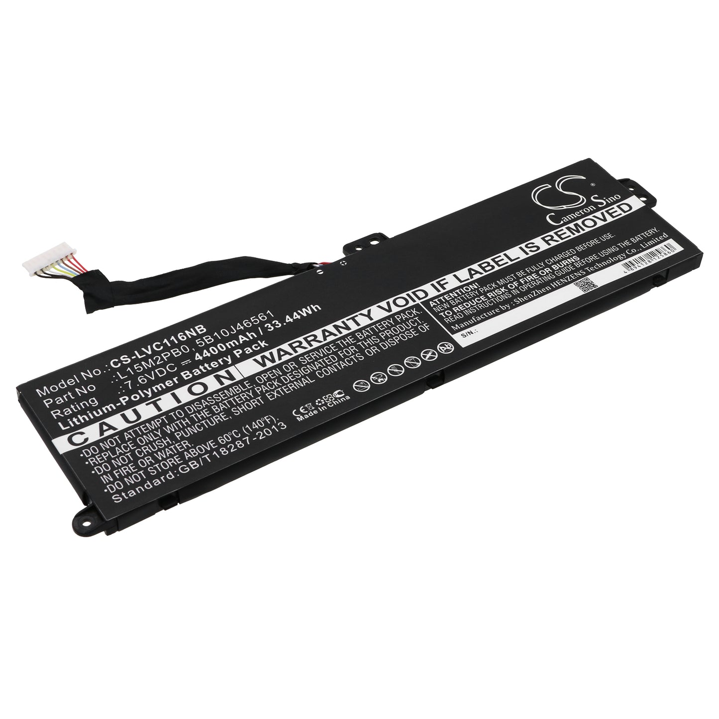 7.6V 4400mAh/33.44Wh Li-Polymer Notebook/Laptop Battery for Lenovo