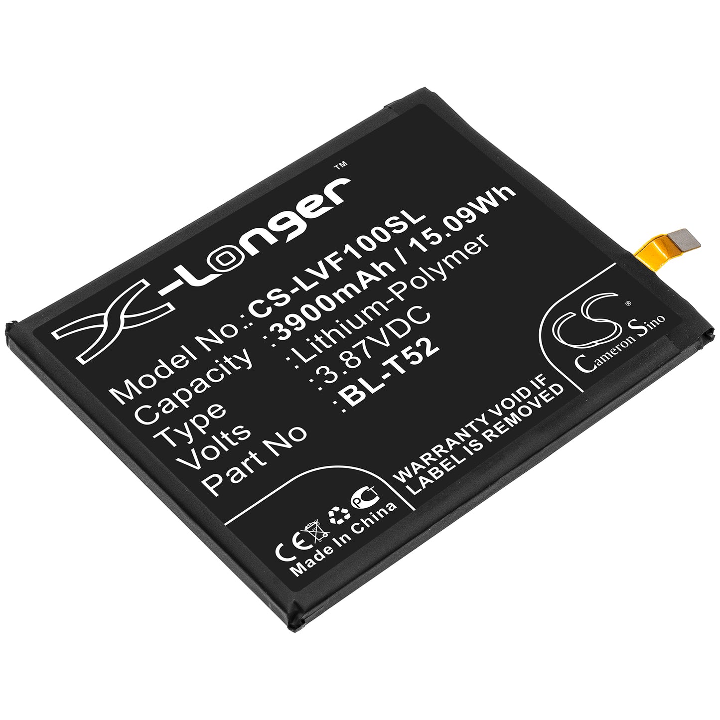 CS-LVF100SL Replacement Battery – Compatible with F100, F100EMW, F100N, F100TMK, F100VM1, F100VMY, LMF100EMW, LMF100N, LMF100TMK, LMF100VM1, LMF100VMY, Wing 5G