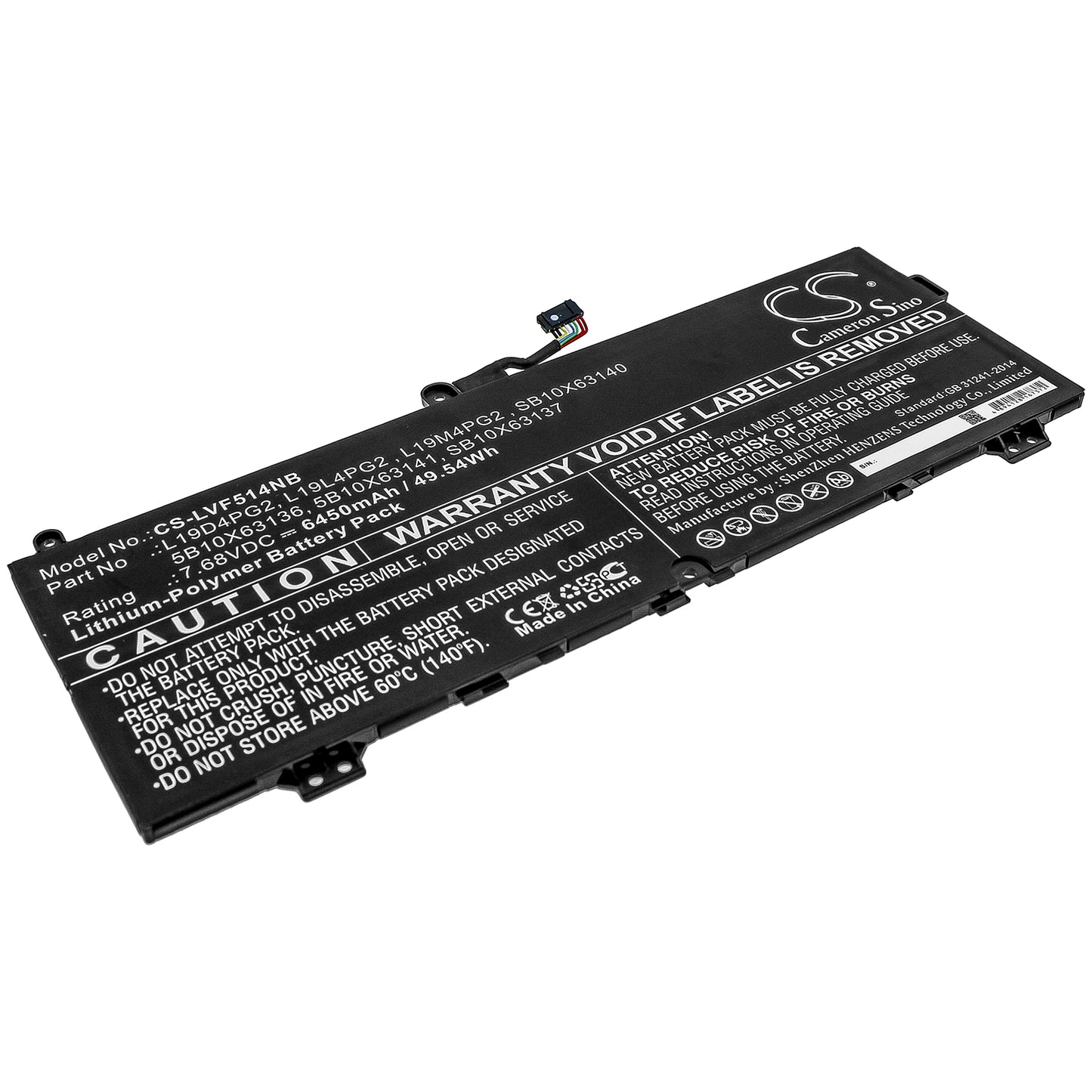 CS-LVF514NB Replacement Battery – Compatible with C13 Yoga Gen 1 Chromebook-20UY, Flex 5 1570, Flex 5 CB-13IML05 82B80006UX, Flex 5 CB-13IML05 82B8000FAU, Flex 5 CB-13IML05 82B8000RAU, Flex 5 CB-13IML05 82B8003FAU, Flex 5-1470, IdeaPad Flex 5 1470, IdeaPad Flex 5 1570