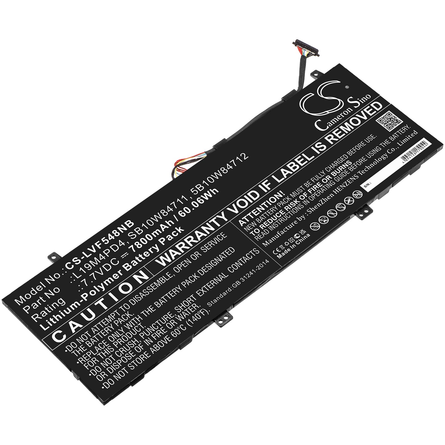 CS-LVF548NB Replacement Battery – Compatible with Flex 5G, Flex 5G-14Q8CX05(81XE/82AK)