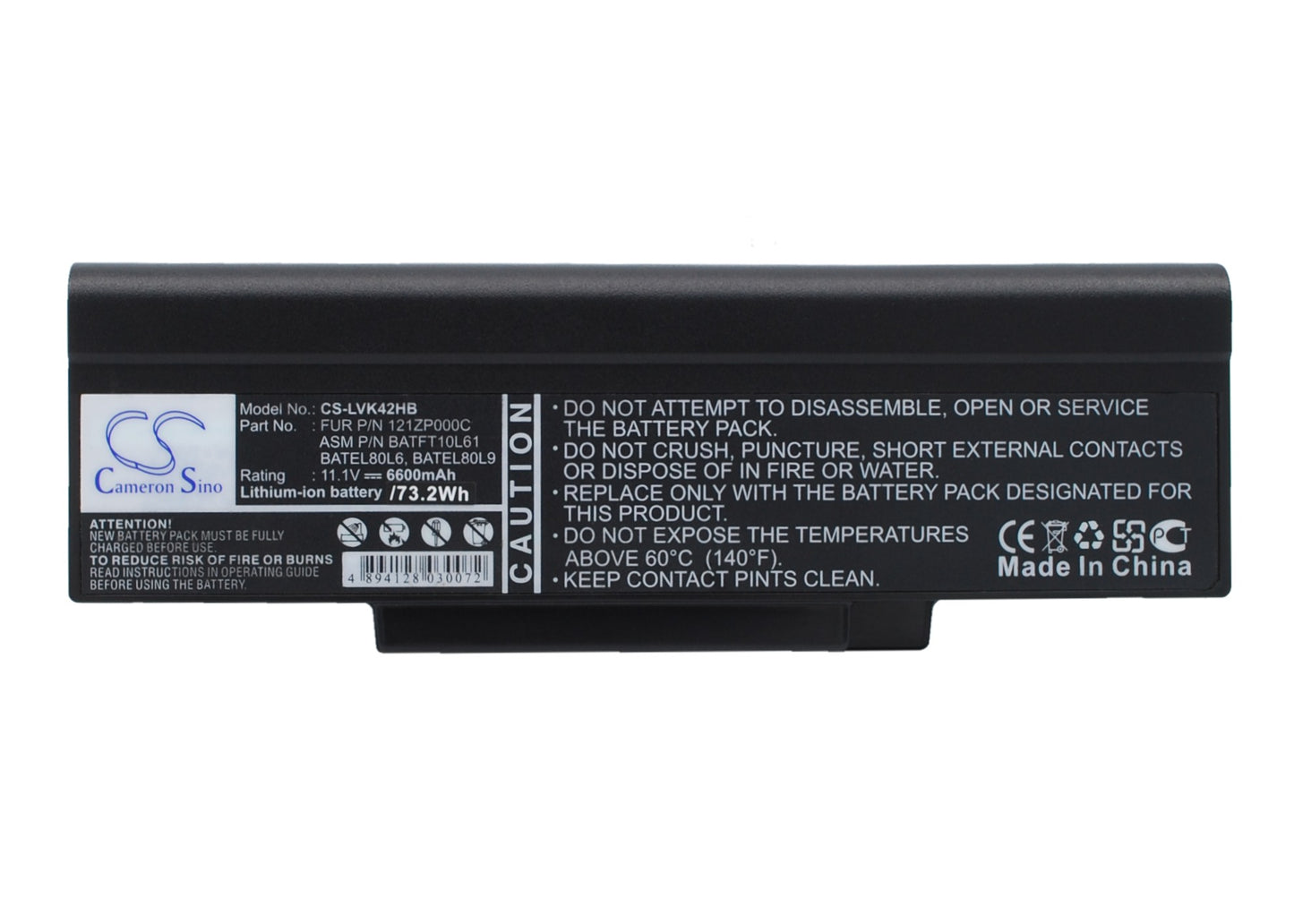 11.1V 4400mAh Li-ion Notebook/Laptop Battery for DELL