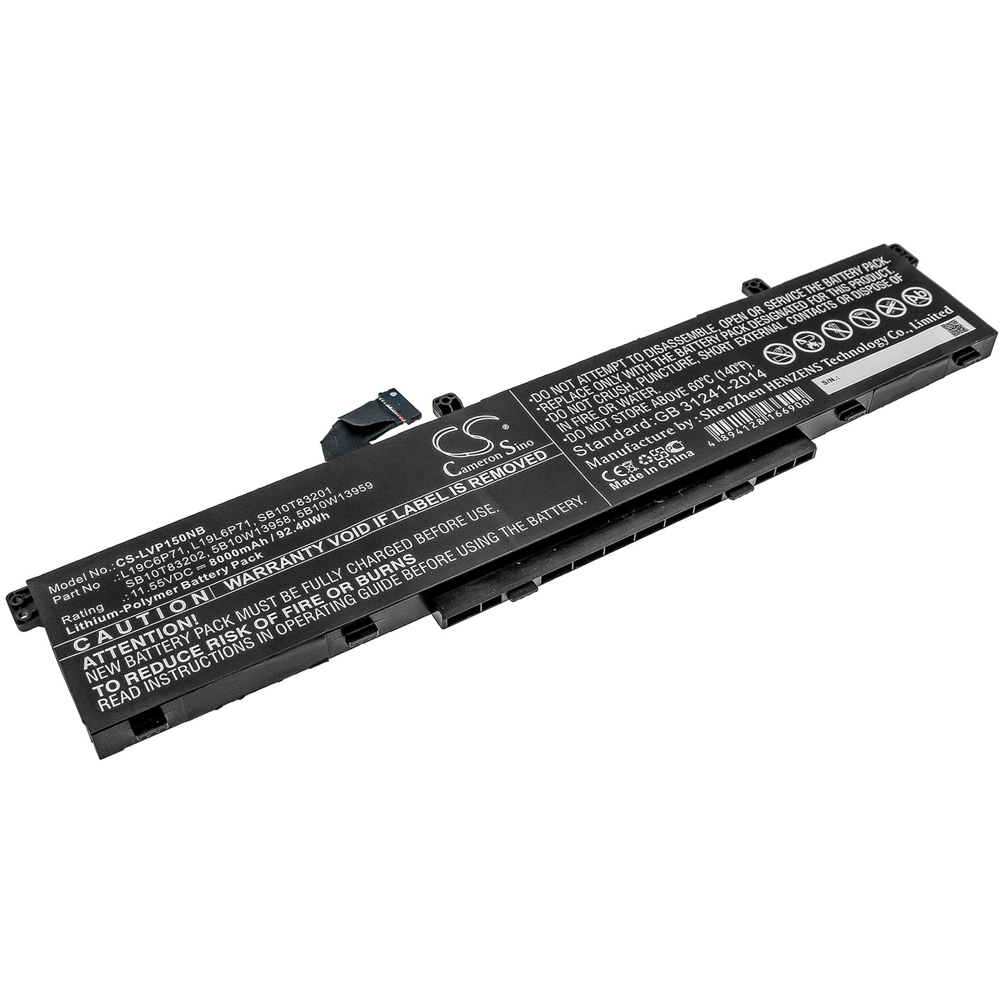 CS-LVP150NB Replacement Battery – Compatible with ThinkPad P15, ThinkPad P15 Gen 1 20ST002DAU, ThinkPad P15 Gen 1 20ST002FAU, ThinkPad P15 Gen 1 20ST003XUS, ThinkPad P15 Gen 1 20ST0048US, ThinkPad P15 Gen 1 20ST004DUS, ThinkPad P15 Gen 1 20ST004HUS, ThinkPad P15 Gen 1 20ST0055AU, ThinkPad P15 Gen 1 20ST0056AU, ThinkPad P15 Gen 1 20ST0057AU, ThinkPad P15 Gen 1 20ST005AAU, ThinkPad P15 Gen 1 20ST0060UK, ThinkPad P15 Gen 1 20ST006GUS, ThinkPad P15 Gen 1 20STCTO1WW, ThinkPad P15 Gen 1 20STS04W00,