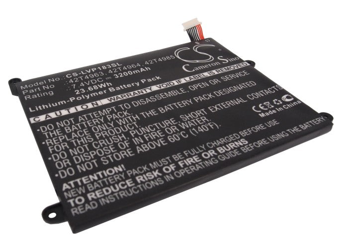 7.4V 3200mAh/23.68Wh Li-Polymer Tablet Battery for Lenovo