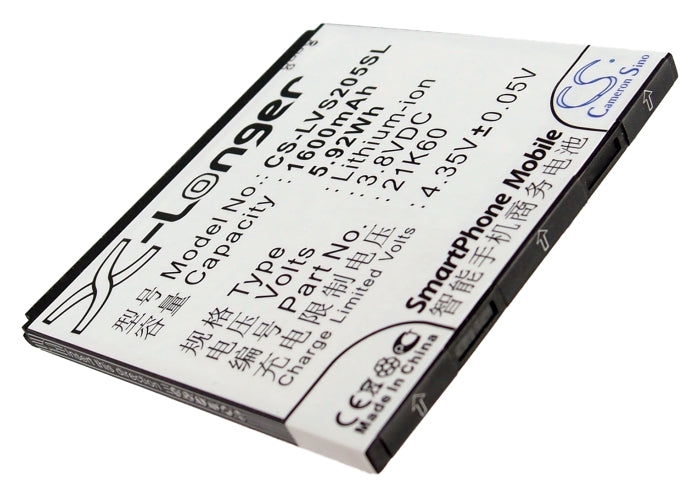 3.7V 1600mAh/5.92Wh Li-ion Mobile/SmartPhone Battery for Lenovo