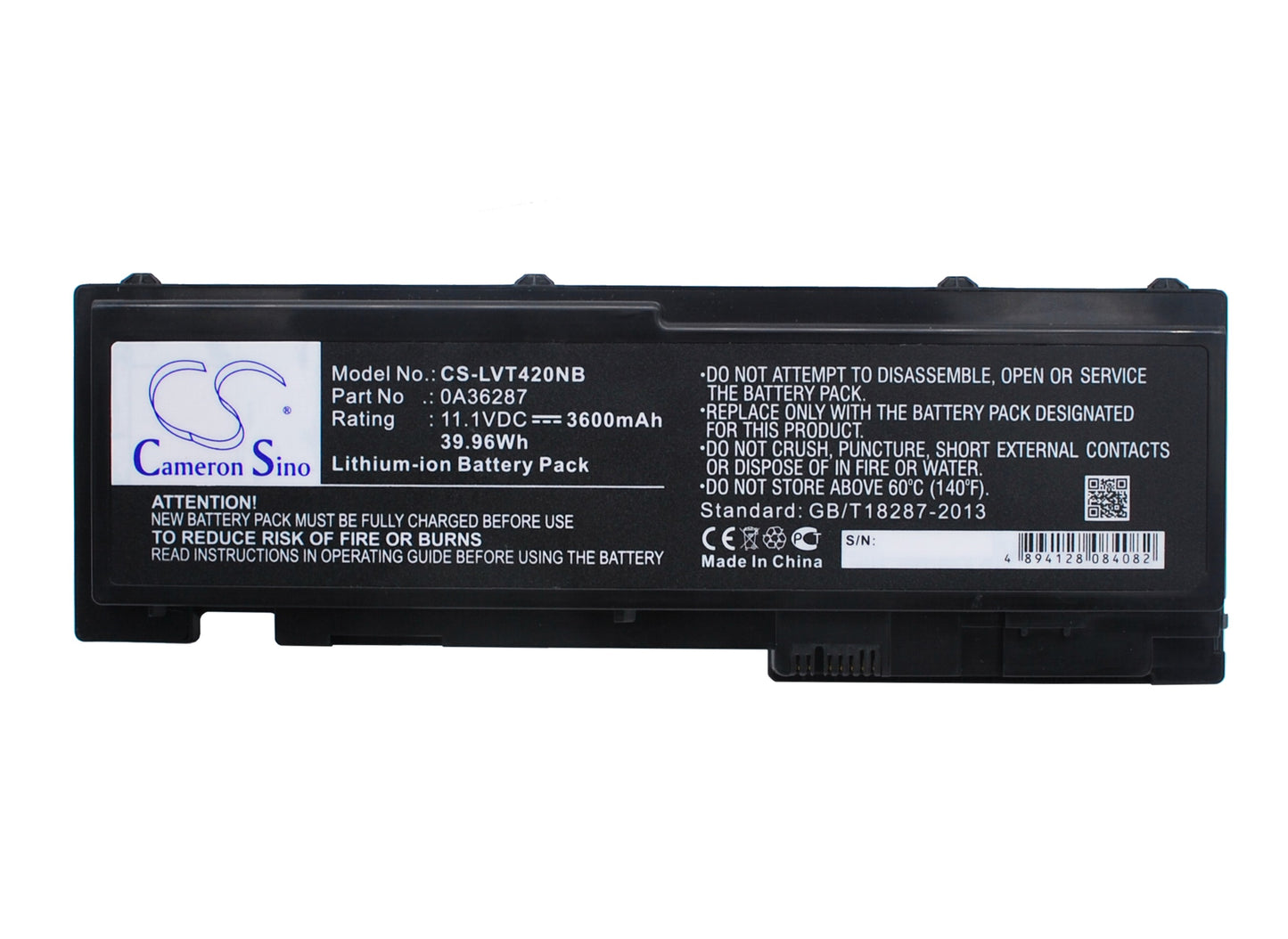 11.1V 3600mAh/39.96Wh Li-ion Notebook/Laptop Battery for Lenovo
