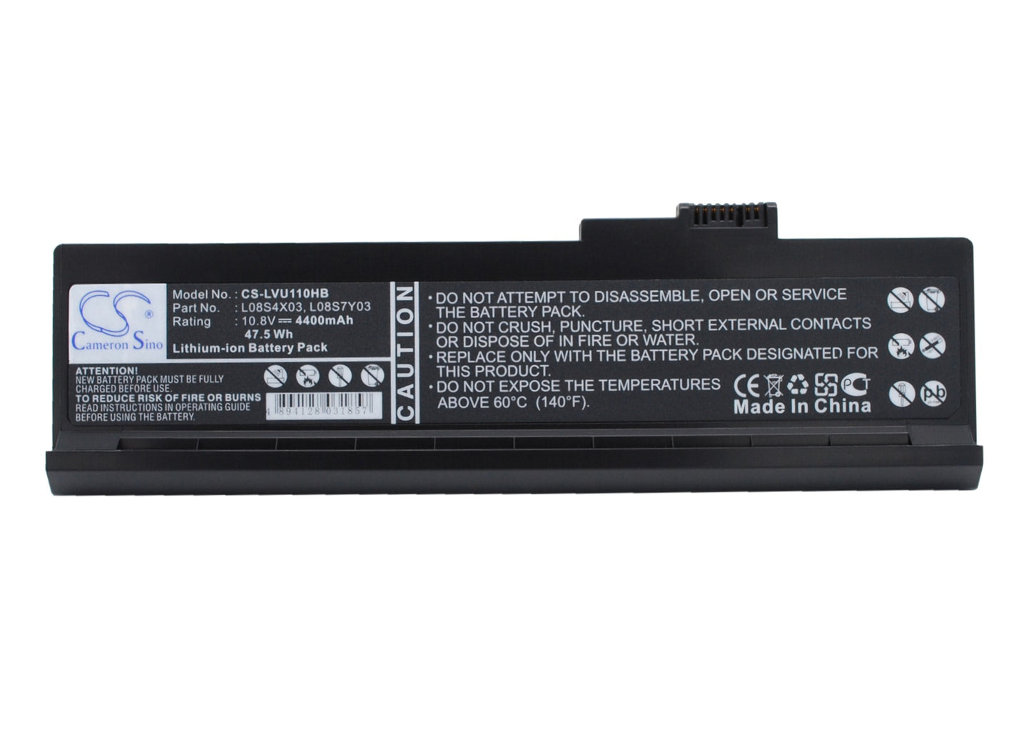 10.8V 4400mAh Li-ion Notebook/Laptop Battery for Lenovo