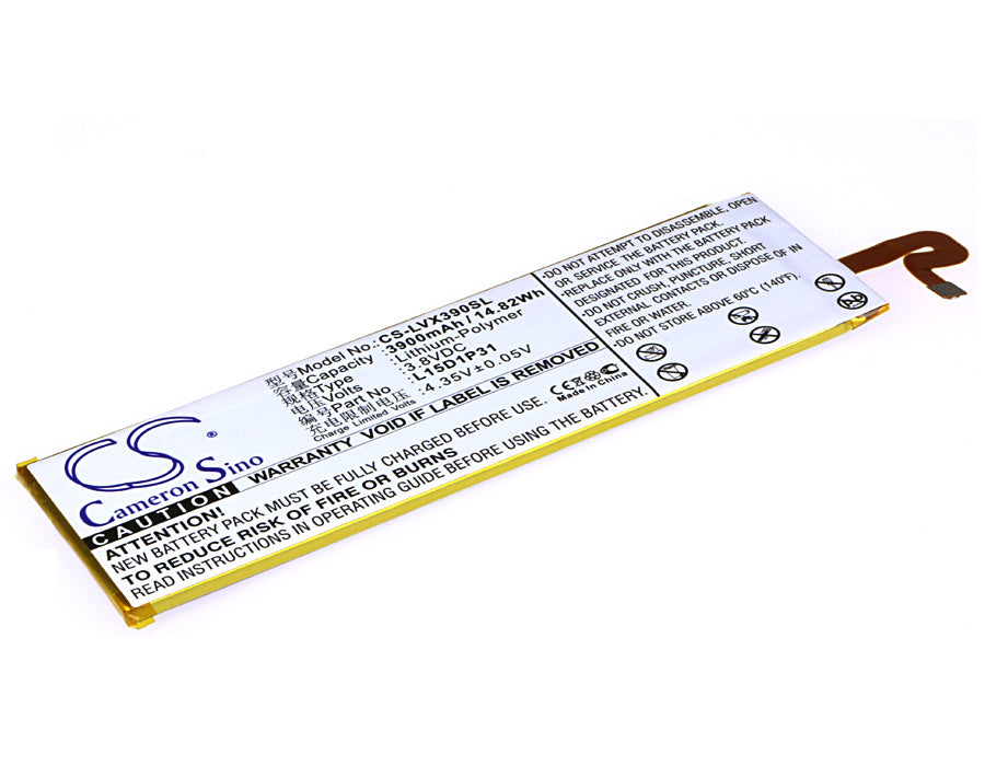 CS-LVX390SL Replacement Battery – Compatible with Yoga Tab 3 Pro, Yoga Tab 3 Pro 11.1", Yoga Tab3 Pro, YT3-X90F, YT3-X90L